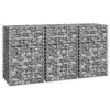 Image de vidaXL Lits surélevés en gabion 3 pcs 30x30x50 cm Fer151248