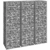 Image de Vidaxl Lits SurÃ©levÃ©s En Gabion 3 Pcs 30x30x100 Cm Fer