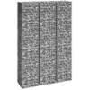 Image de vidaXL Lits surélevés en gabion 3 pcs 30x30x150 cm Fer151250