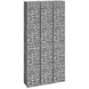 Image de vidaXL Lits surélevés en gabion 3 pcs 30x30x200 cm Fer
