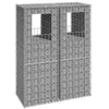 Image de vidaXL Poteaux à panier de gabion 2 pcs 50x50x140 cm Fer151271