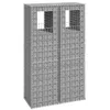 Image de vidaXL Poteaux à panier de gabion 2 pcs 50x50x180 cm Fer151273