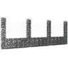 Image de vidaXL Panier de gabion en forme de U avec 4 poteaux Fer 380x20x150 cm151284