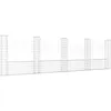 Image de Vidaxl Panier De Gabion En Forme De U Avec 5 Poteaux Fer 500x20x150 Cm