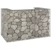 Image de vidaXL Mur en gabion pour poubelles Acier galvanisé 180x100x110 cm151299