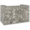 Image de vidaXL Vidaxl Mur En Gabion Pour Poubelles Acier Galvanisé 180x100x110 Cm