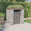 Image de Vidaxl Mur De Gabion Pour Poubelle 110x91x120 Cm Fer GalvanisÃ©