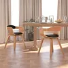 Image de vidaXL Chaises à manger lot de 2 noir bois courbé et similicuir