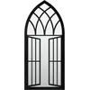 Image de Vidaxl Miroir De Jardin Noir 100x45 Cm Fer Pour Utilisation ExtÃ£Â©Rieure