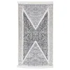 Image de vidaXL Tapis Noir et gris 120x180 cm Coton
