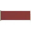 Image de Vidaxl Auvent LatÃ©ral RÃ©tractable De Patio 200x600 Cm Rouge