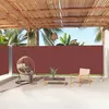 Image de vidaXL Auvent latéral rétractable Marron 200x1000 cm