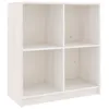 Image de vidaXL Buffet Blanc 70x33x76 cm Bois de pin massif