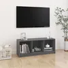 Image de vidaXL Meuble TV Gris 104x33x41 cm Bois de pin massif809962