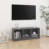 Image de vidaXL Meuble TV Gris 104x33x41 cm Bois de pin massif