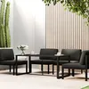 Image de vidaXL Table à dîner d'extérieur Anthracite 120x60x66 cm Aluminium318312