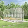 Image de vidaXL Serre Transparent 160x400x190 cm PVC et acier enduit de poudre