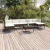 Image de Vidaxl Salon De Jardin 8 Pcs Avec Coussins RÃ©sine TressÃ©e Marron