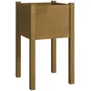 Image de vidaXL Vidaxl Jardinière D'extérieur Marron Miel 40x40x70 Cm Pin Massif