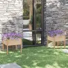 Image de vidaXL Jardinières d'extérieur 2 pcs 70x70x70 cm bois de pin massif810810