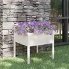 Image de vidaXL Jardinière blanc 70x70x70 cm bois de pin massif810811