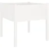 Image de Vidaxl JardiniÃ¨re D'extÃ©rieur Blanc 70x70x70 Cm Bois De Pin Massif