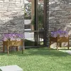 Image de vidaXL Jardinières 2 pcs Marron miel 70x70x70 cm Bois de pin massif810816