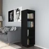 Image de vidaXL Bibliothèque/Séparateur de pièce Noir 40x35x135 cm Pin massif810853