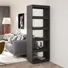 Image de vidaXL Bibliothèque/Séparateur de pièce Gris 60x35x167 cm Pin massif810876