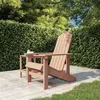 Image de vidaXL Chaise Adirondack de jardin PEHD marron318639