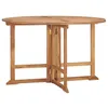 Image de vidaXL Table à dîner de jardin pliable Ø110x75 cm Bois massif de teck318479
