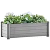 Image de vidaXL Lit surélevé de jardin PP Gris pierre 100x43x35 cm317580