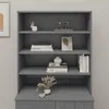 Image de vidaXL Dessus de buffet HAMAR Gris foncé 90x30x100 cm Bois de pin340434