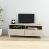 Image de vidaXL Meuble TV HAMAR Marron miel 106x40x40 cm Bois massif de pin340468