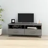 Image de vidaXL Meuble TV HAMAR Gris clair 106x40x40 cm Bois massif de pin340471
