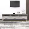 Image de vidaXL Meuble TV HAMAR Blanc 158x40x40 cm Bois massif de pin340473