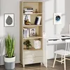 Image de vidaXL Buffet HAMAR Marron miel 60x35x180 cm Bois massif de pin340488