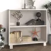 Image de vidaXL Buffet HAMAR Blanc 85x35x80 cm Bois massif de pin340501