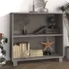 Image de vidaXL Buffet HAMAR Gris clair 85x35x80 cm Bois massif de pin340503