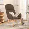 Image de vidaXL Chaise de relaxation Taupe Tissu