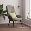 Image de vidaXL Chaise de relaxation Gris clair Velours