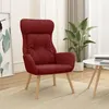 Image de vidaXL Chaise de relaxation Rouge bordeaux Tissu