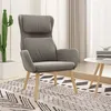 Image de vidaXL Chaise de relaxation Gris clair Velours341351