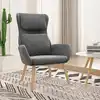 Image de vidaXL vidaXL Chaise de relaxation Gris foncé Velours