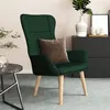 Image de vidaXL Chaise de relaxation Vert foncé Tissu341399