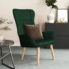 Image de vidaXL Vidaxl Chaise De Relaxation Vert Foncé Tissu