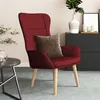 Image de vidaXL Chaise de relaxation Rouge bordeaux Tissu