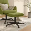 Image de vidaXL Repose-pied Vert clair 60x60x36 cm Velours341581