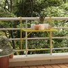 Image de vidaXL Table de balcon Doré 60x40 cm Acier340917