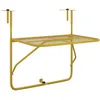Image de vidaXL Vidaxl Table De Balcon Doré 60x40 Cm Acier